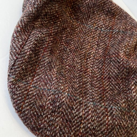 The World's Best Men's tweed Size L Cap Newsboy Hat 100% Wool Made in USA READ - Picture 5 of 6